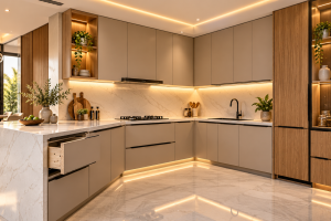Bahan Kitchen Set: Perbedaan Plywood, MDF, HPL, dan Finishing Lainnya