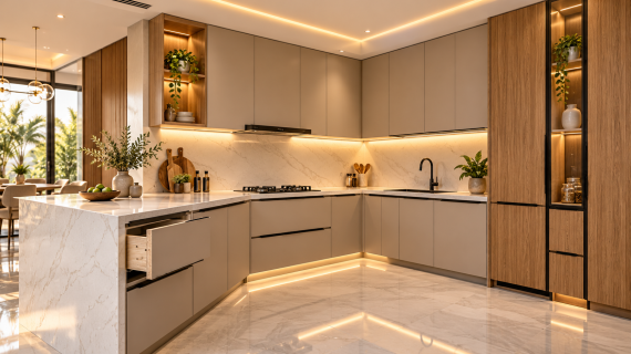 Bahan Kitchen Set: Perbedaan Plywood, MDF, HPL, dan Finishing Lainnya